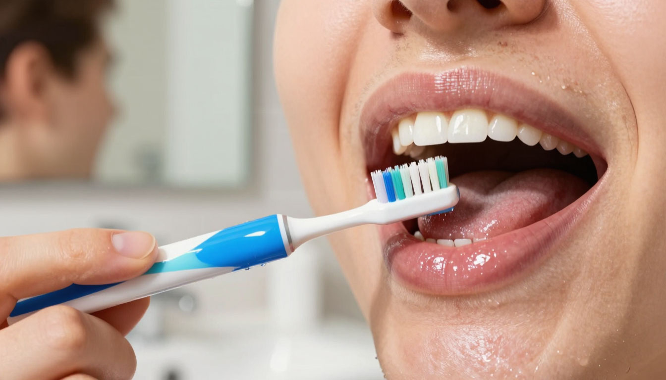чистка зубов